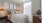 bedroom bed next to nightstand Rivermark Northern Liberties Philadelphia PA luxury apartments 