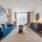 living room couch and table by the window Rivermark Northern Liberties Philadelphia PA luxury apartments 