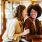 Two women laughing at coffee shop in Northern Liberties neighborhood