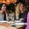 Women sitting at a table with wine in a local bar in Northern Liberties neighborhood