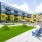 courtyard area  with grass and chairs at Rivermark Northern Liberties Apartment in Philadelphia