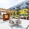 courtyard tables and chairs with fireplace and grill   Rivermark Northern Liberties waterfront apartments Philadelphia PA